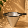 Filtro de acero inoxidable reutilizable para café