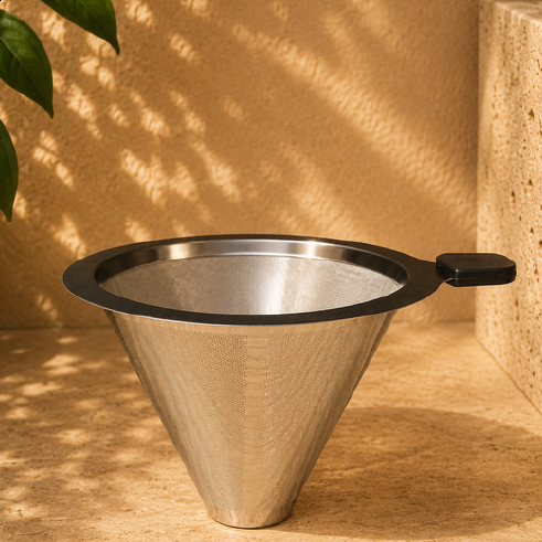 Filtro de acero inoxidable reutilizable para café