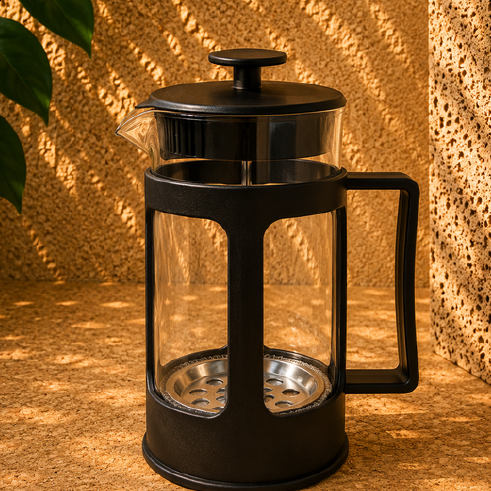 Prensa francesa negra, 600 ml